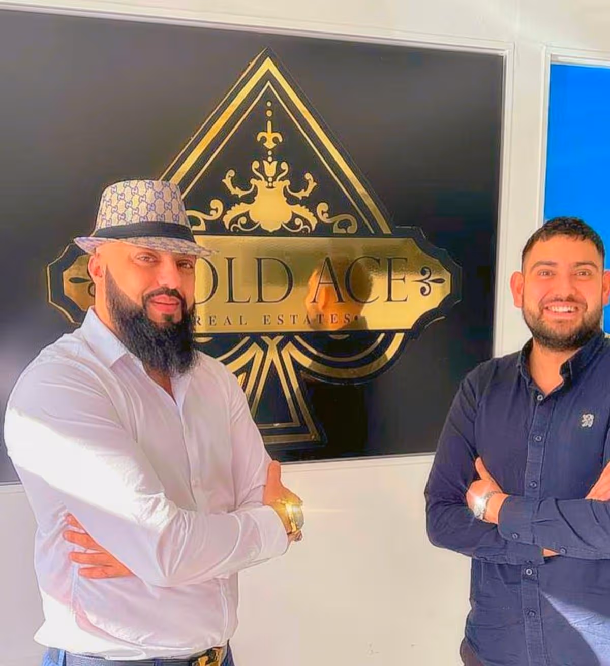 Tony Habib King and Zak Jennings at Gold Ace Estates office